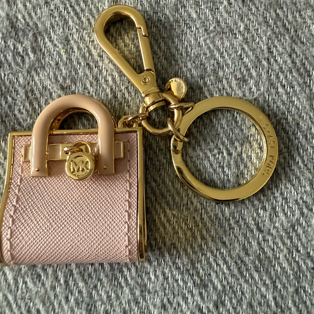Michael Kors Blush Pink and Gold Key Holder